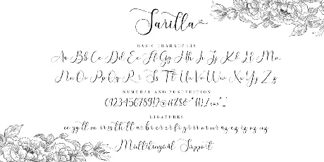 Sarilla Script font