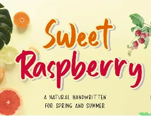 Sweet Raspberry font