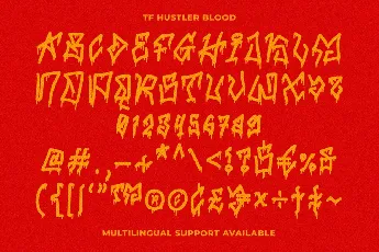 TF Hustler Blood DEMO font