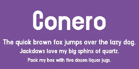 Conero font