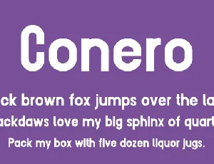 Conero font