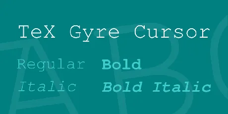 TeX Gyre Cursor font