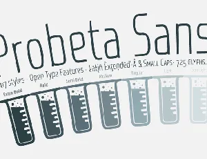 Probeta Sanss font