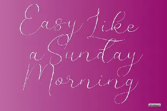 Sunday Chill Script font