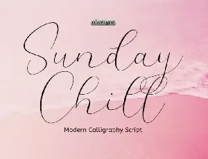 Sunday Chill Script font