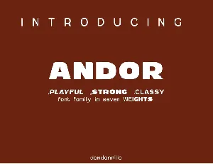 Andor font