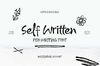 Self Written font