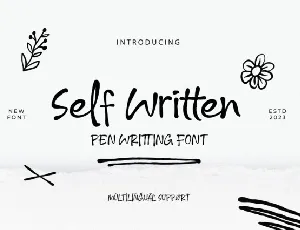 Self Written font