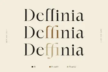 Deffinia Serif font