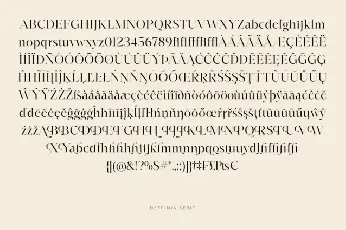 Deffinia Serif font