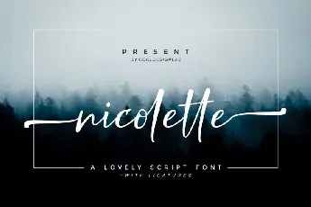 Nicolette Script font