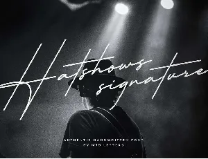 Hatshows Signature font