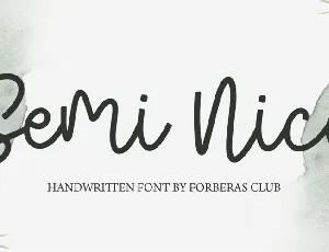 Semi Nice font