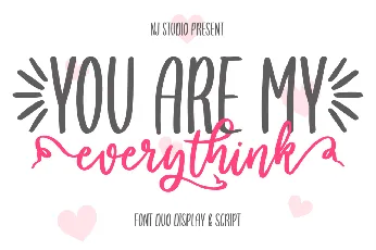 you are my everythink font