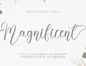 Magnificent font