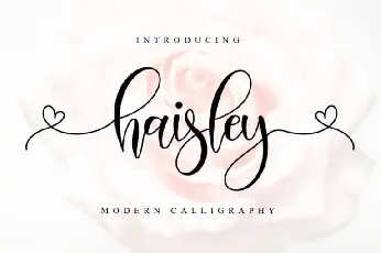 Haisley Calligraphy font