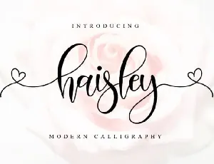 Haisley Calligraphy font