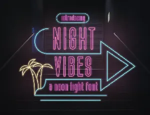 Night Vibes Free Version font