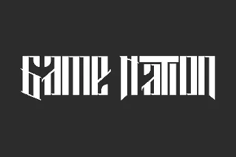 Game Nation Demo font