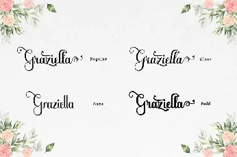 Graziella Script sans font