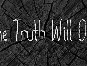 The Truth Will Out font