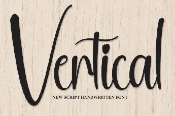 Vertical Script font