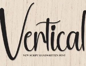 Vertical Script font