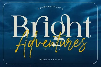 Modern Brush Style font