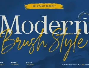 Modern Brush Style font