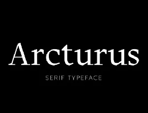 Arcturus font