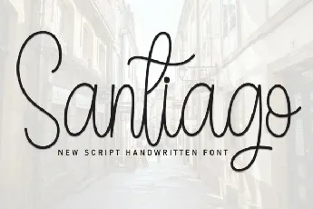 Santiago Script Typeface font