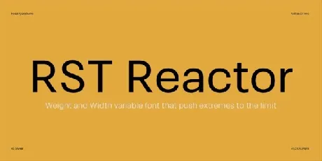 RST Reactor Family font