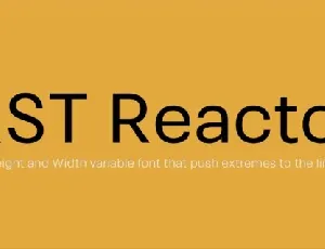 RST Reactor Family font