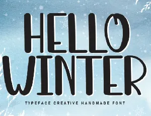 Hello Winter Display font