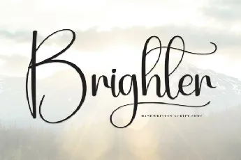 Brighter Script font