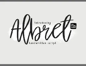 Albret Handwritten Free font