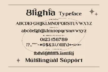 Blighia font