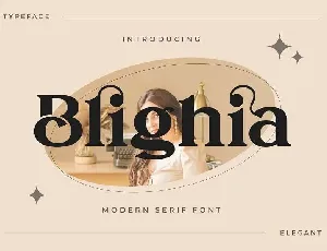 Blighia font