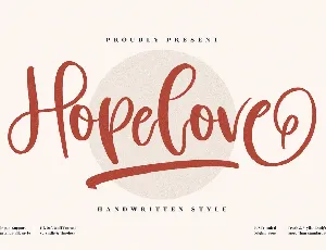 Hopelove font