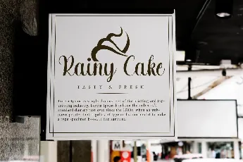 Rainy Cake Demo font