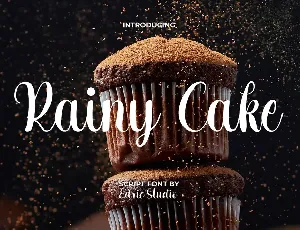 Rainy Cake Demo font