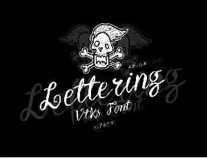 Vtks Lettering font