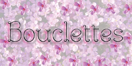 Bouclettes Demo font