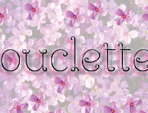 Bouclettes Demo font