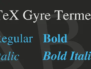 TeX Gyre Termes font