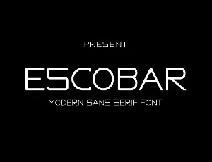 Escobar font