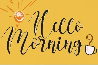 Hello Morning font