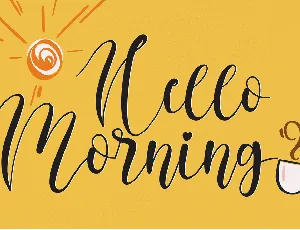 Hello Morning font