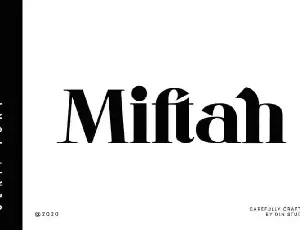 Miftah Serif font