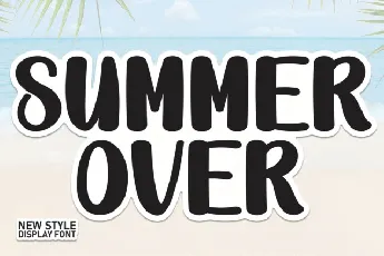 Summer Over Display font